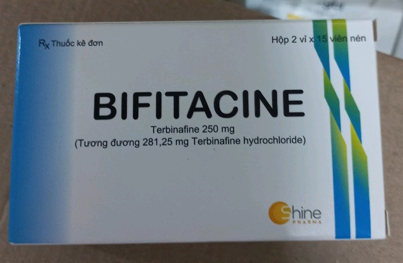 Bifitacine Terbinafin 250mg (Hộp 2 vỉ x 15 viên) - Shine Pharma