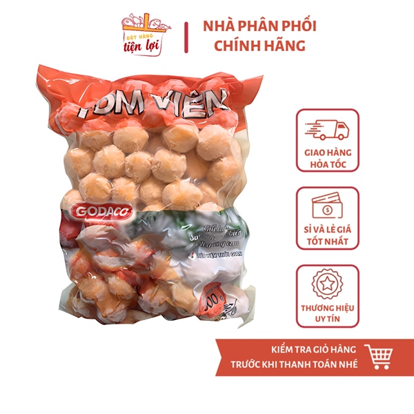 Tôm viên Godaco 500G