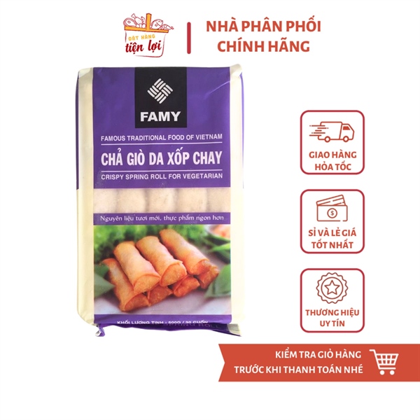 CHẢ GIÒ DA XỐP CHAY 500G