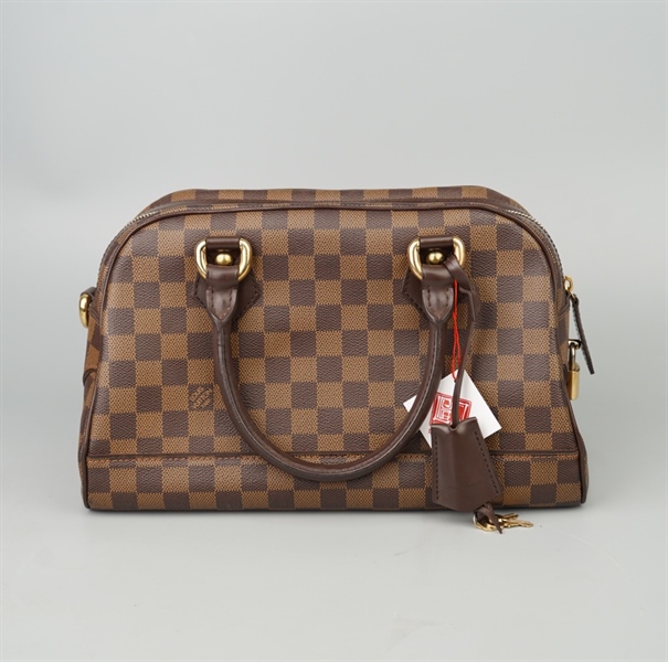 Túi LV Pre- Owned nâu ô vuông kèm ổ+ 2chìa sz31 +