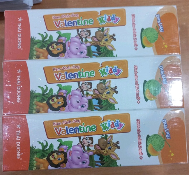 Kem đánh răng Valentine Kiddy 100g (Cọc*6tub) - Sao Thái Dương