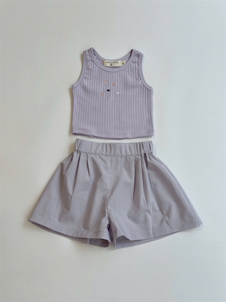 Heart Bubble Set '25 (Áo Croptop Sát Nách x Quần Xòe)