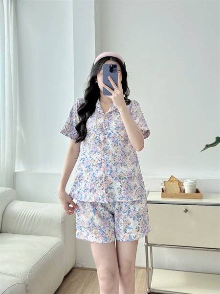 Pijama ngắn hoa nhí Fiona