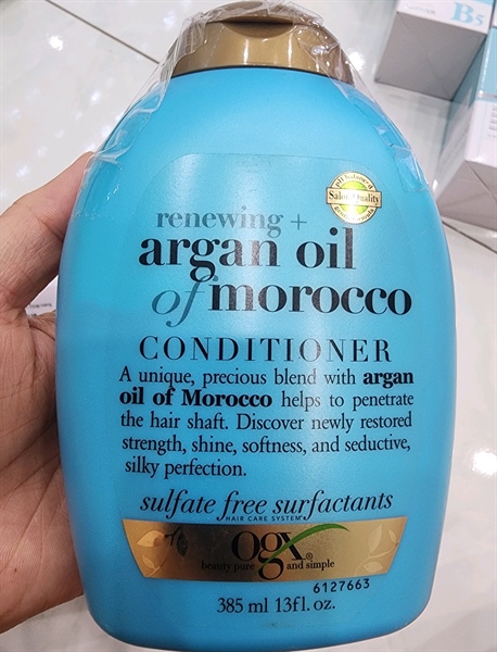 Ogx argan oil of Morocco conditioner 385ml chai xanh