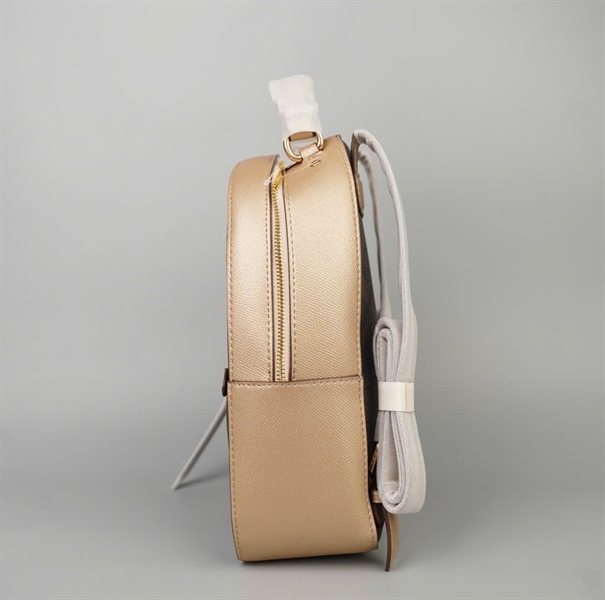 Balo Coach nâu viền nude +