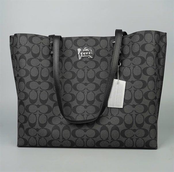 Túi Coach Tote đen sz34 +
