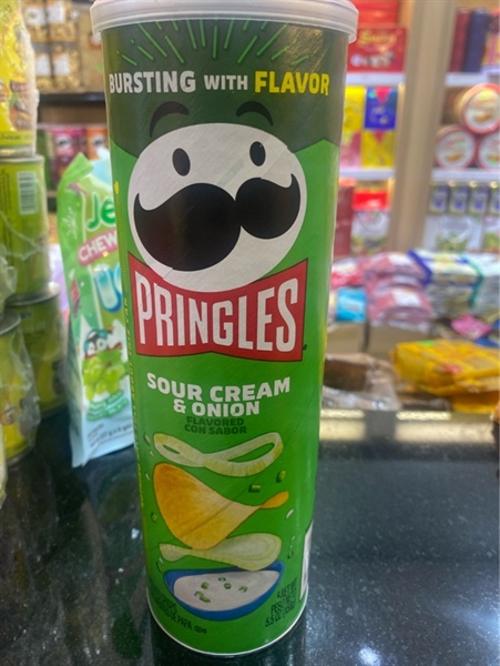 Pringles sour cream & onion 158g