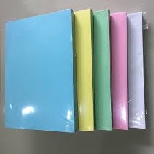 Giấy Bìa thái A4 màu dày , xấp100 tờ