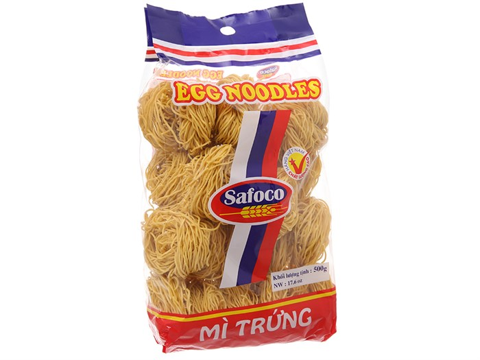 Mì trứng sợi nhỏ Safoco 500g