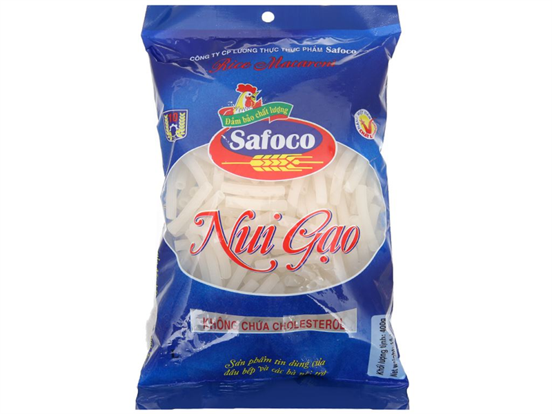 Nui gạo ống lớn Safoco 400g
