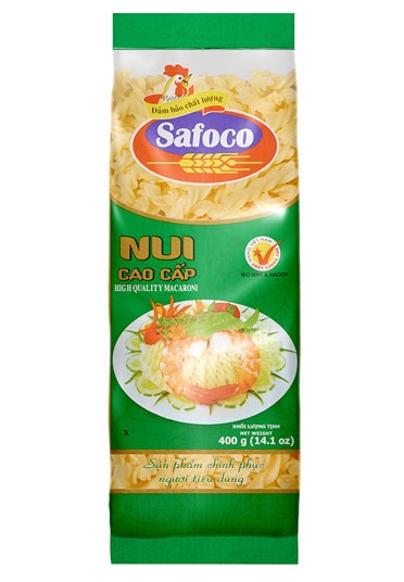 Nui xoắn cao cấp Safoco 400g