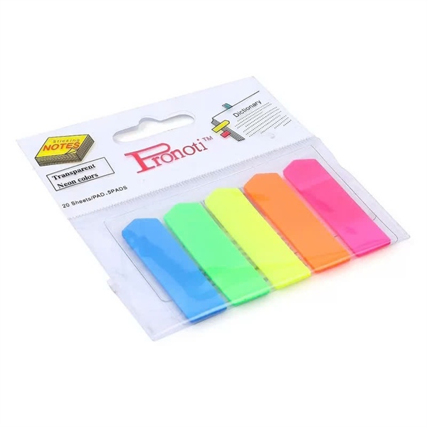 Giấy Note 5 màu nhựa Pronoti 45502 mũi tên (H/48x)