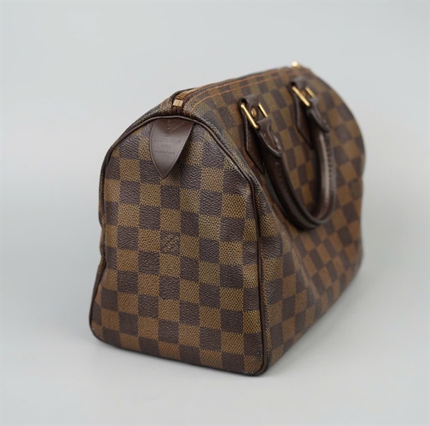 Túi LV Speedy ô vuông nâu sz25 KG+