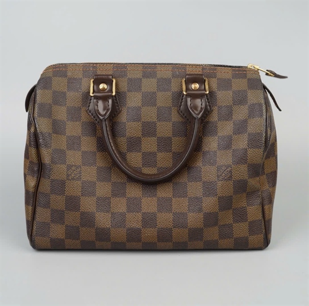 Túi LV Speedy ô vuông nâu sz25 KG+