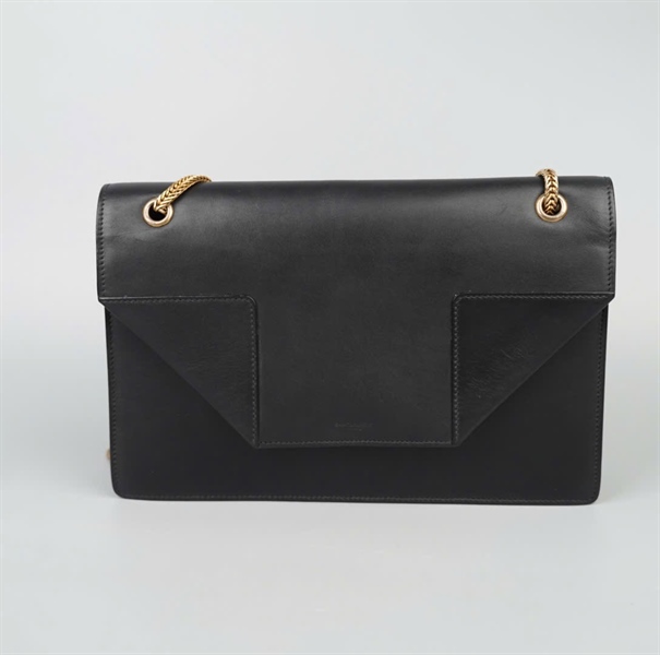 Túi YSL đeo chéo đen sz27 KG+