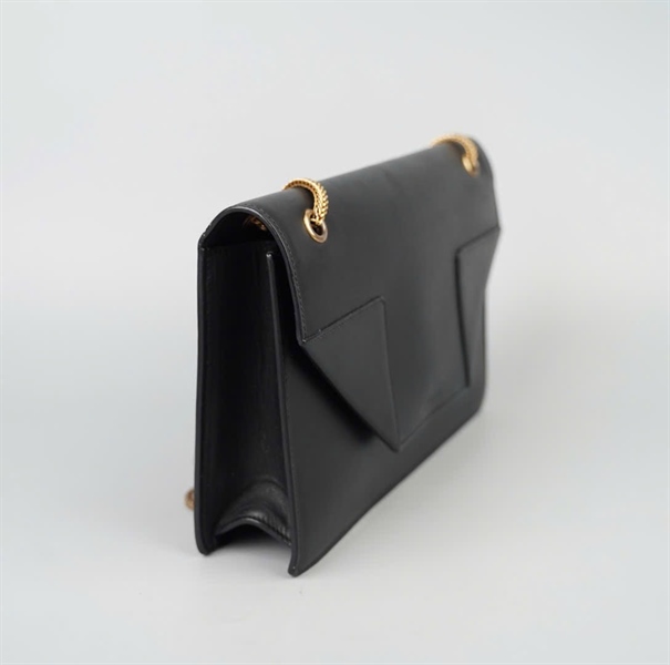 Túi YSL đeo chéo đen sz27 KG+