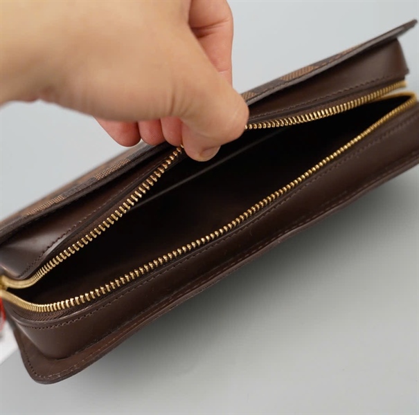 Túi LV Clutch ô vuông nâu sz24 (SN0029) +