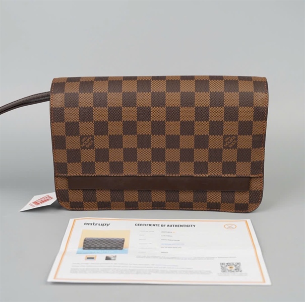 Túi LV Clutch ô vuông nâu sz24 (SN0029) +