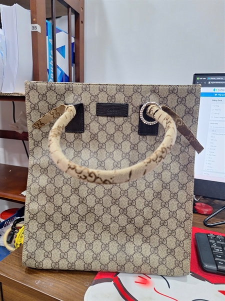 Túi GG Tote xám (107756-1164) sz29 KG+