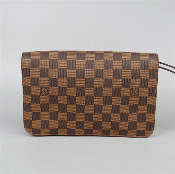 Túi LV Clutch ô vuông nâu sz24 (SN0029) +