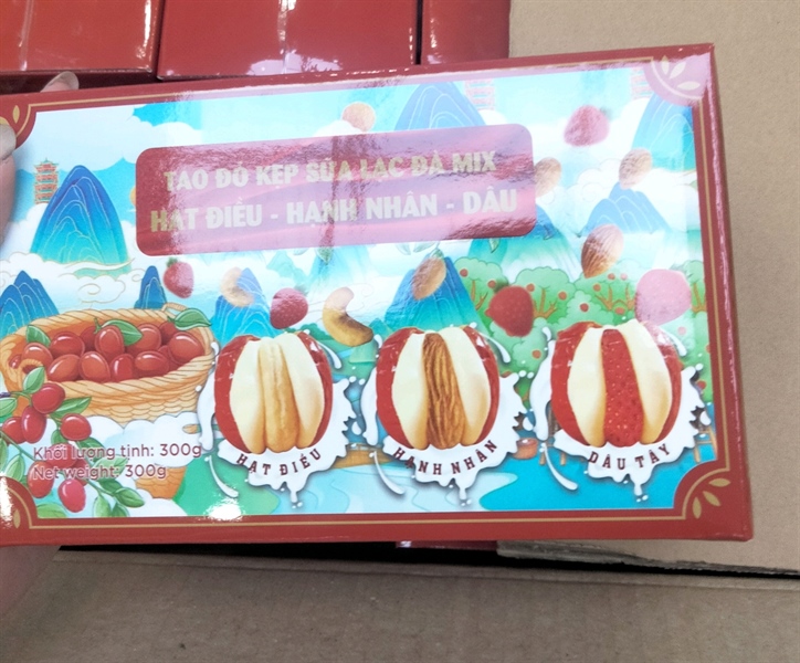 Táo đỏ kẹp sữa mix vị
