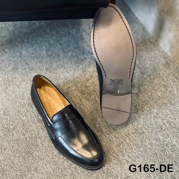 GIÀY LOAFER TRƠN PHỐI QUAI HỌA TIẾT