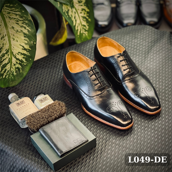 GIÀY OXFORD NÂU WAX ĐẾ DA BÓP EO