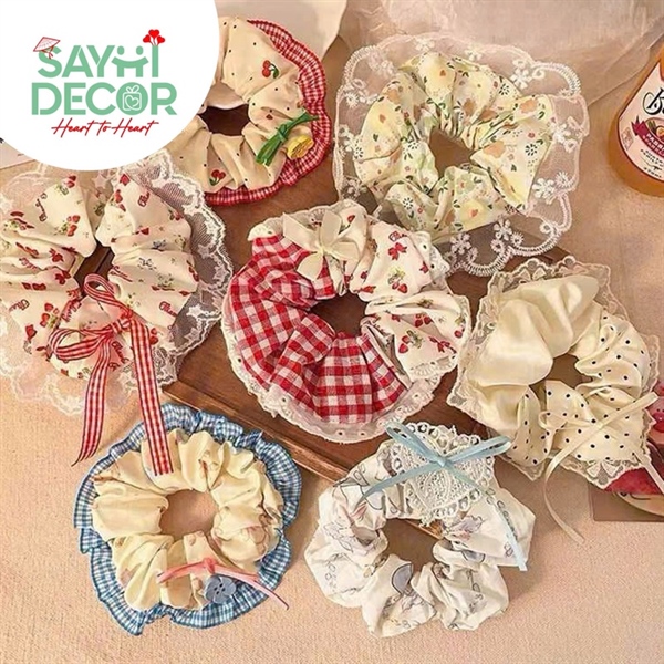 CỘT TÓC VẢI NƠ ĐỦ MÀU