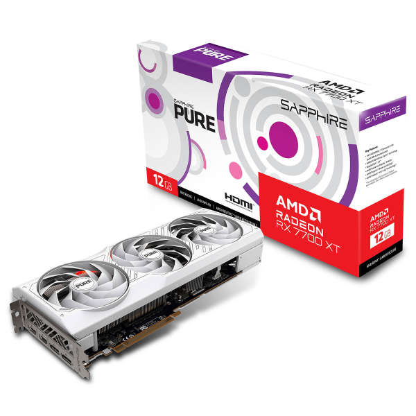 Card đồ hoạ VGA Sapphire Radeon PURE RX 7700 XT Gaming OC 12G GDDR6