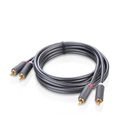 Cáp dữ liệu AV 2RCA sang 2RCA truyền âm thanh dài 1.5M Ugreen ( 10517)