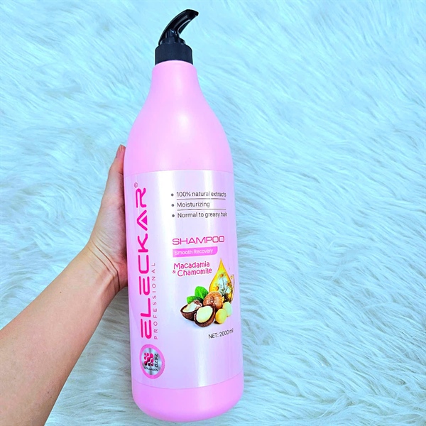 Dầu Gội Eleckar Smooth Recovery Macadamia - Chamomile 2000ml