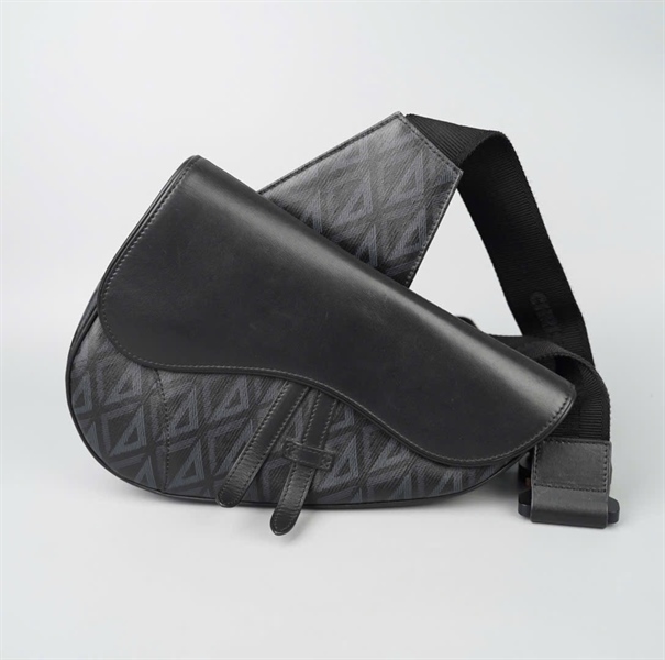 Túi Dior Saddle đen (16-BO-0262) sz27 KG+