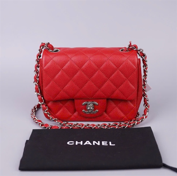 Túi Chanel min 7 đỏ (18866212) sz16 KG+