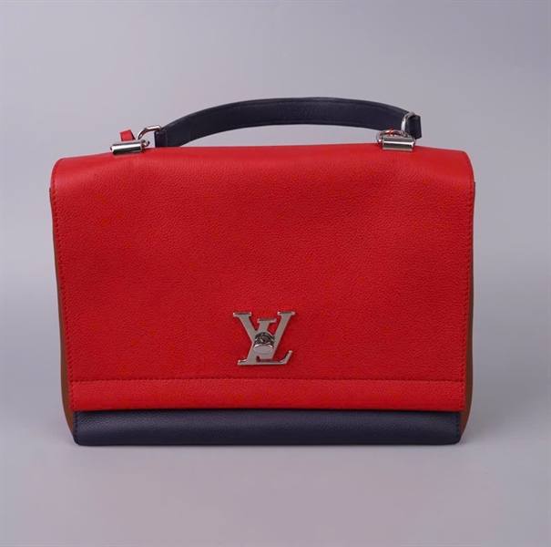 Túi LV Lockme đỏ phối xanh sz28 KG+