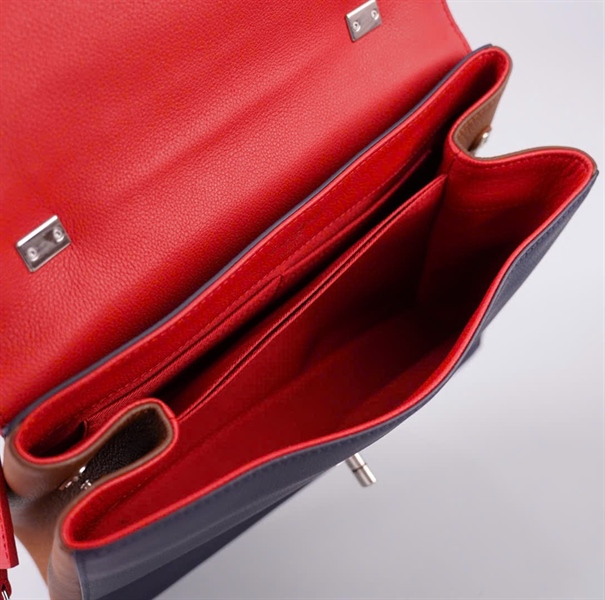 Túi LV Lockme đỏ phối xanh sz28 KG+