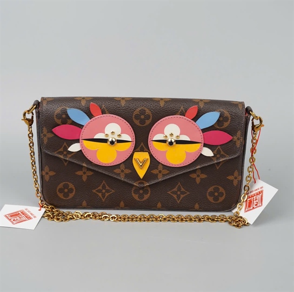 Túi LV Felicie hoa nâu sz21 KG+