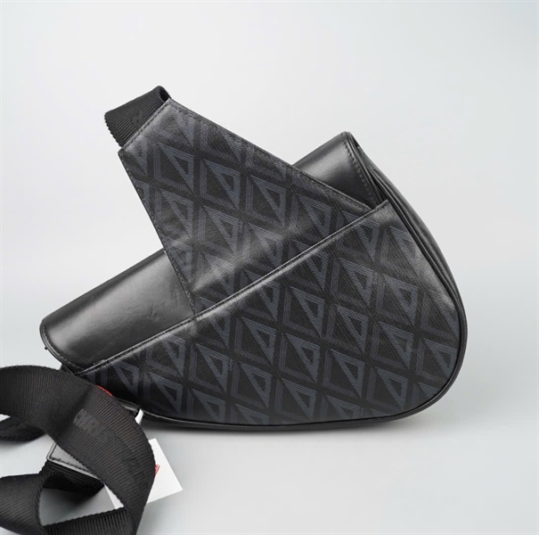 Túi Dior Saddle đen (16-BO-0262) sz27 KG+