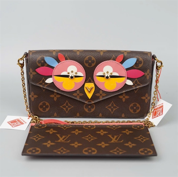 Túi LV Felicie hoa nâu sz21 KG+