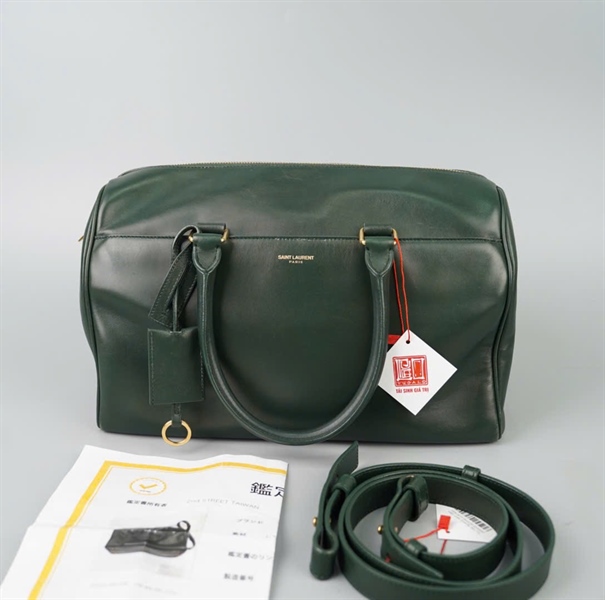 Túi YSL Speedy xanh đậm (322049 002058) sz30 KG+