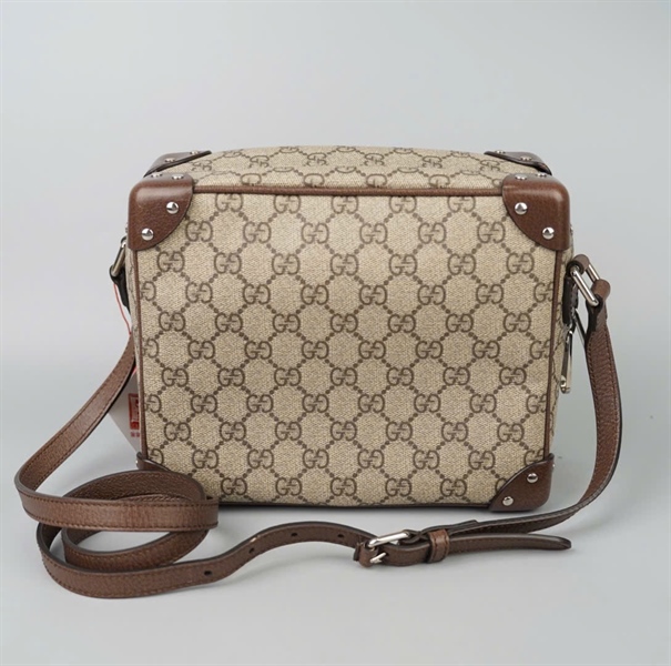 Túi GG trunk xám có lót form sz22 KG+