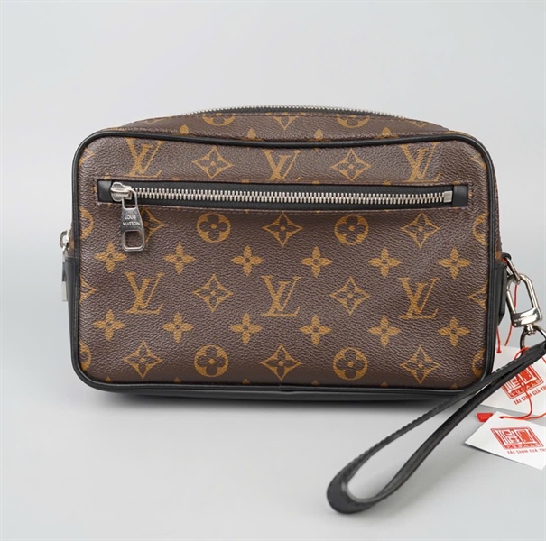 Túi LV Clutch hoa nâu sz24 KG+