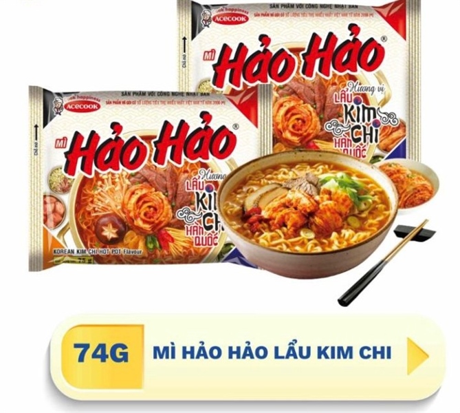 Mì hảo hảo lẩu kim chi