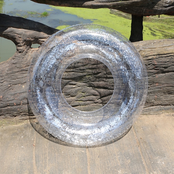 Phao tròn trong suốt - Bạc 80cm