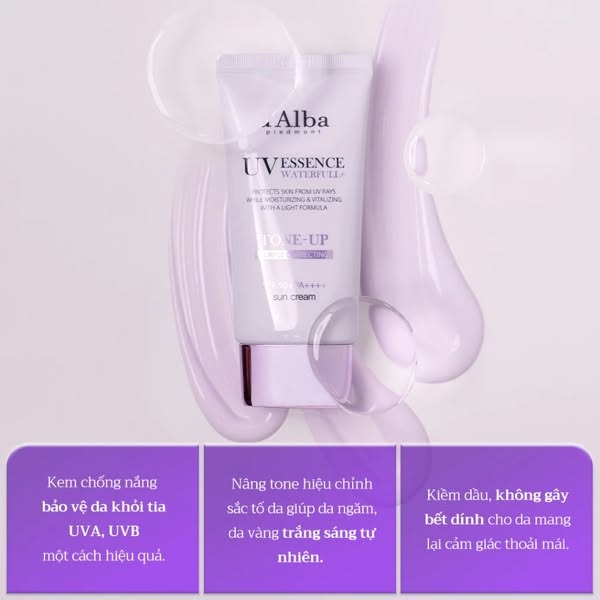 D'ALBA - Chống nắng Dalba essence tone up - 50ml / tím