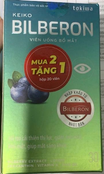 Keiko Bilberon (Viên uống bổ mắt) (Lọ 30 viên) - Phương Đông
