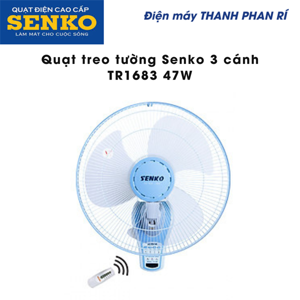 Quạt treo tường Senko 3 cánh TR1683 47W