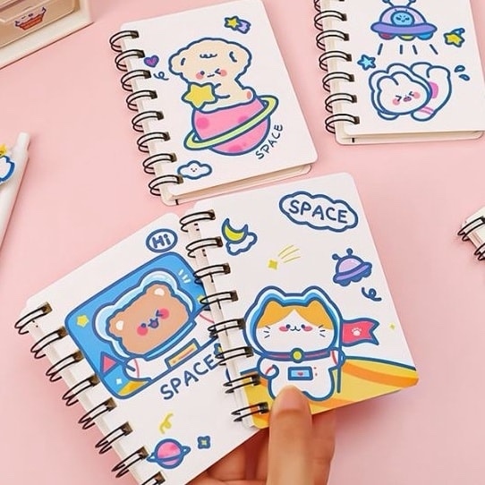 Sổ tay lò xo a7 nhiều mẫu