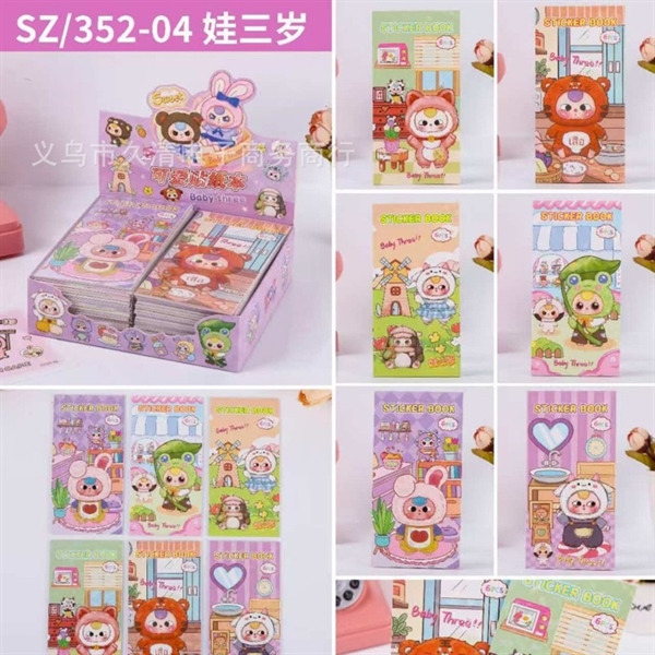 Sticker Hình dán baby / 6 tờ 1 cuốn/ lố 48cái