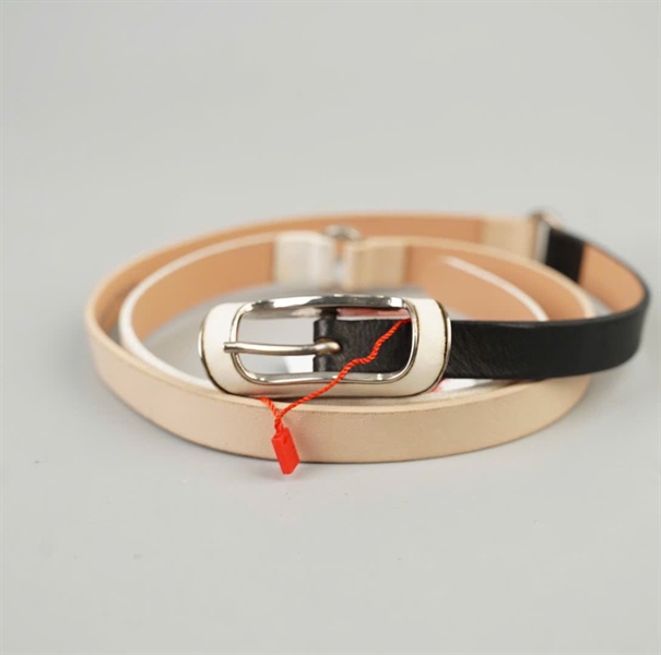 Thắt lưng Tara Jarmon đen+ nude+ trắng bản 1.5cm dài 93cm +