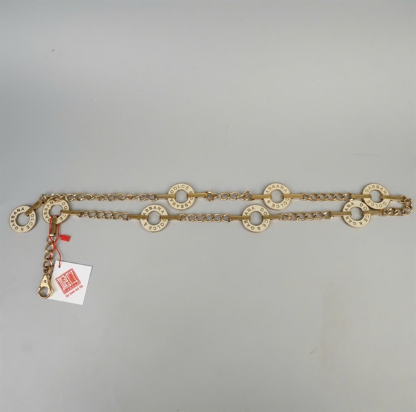 Thắt lưng D&G vàng dài 105cm +